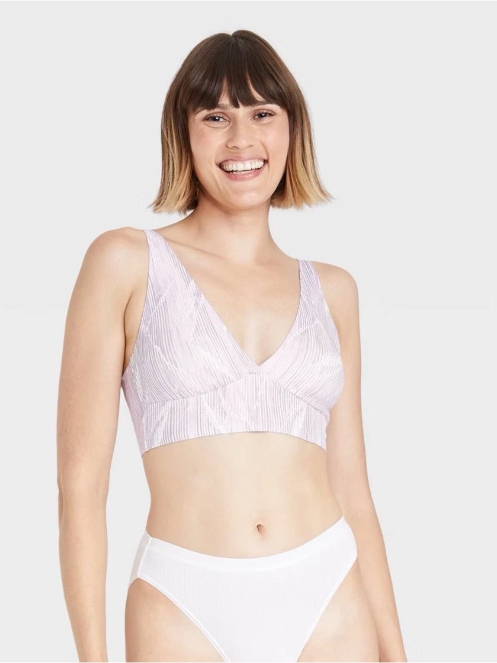 Auden Unlined Long Line Bralette L